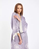 Jakarlı Eye Lila Kimono