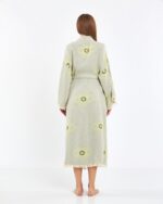 Jakarlı Eye Su Yeşili Kimono
