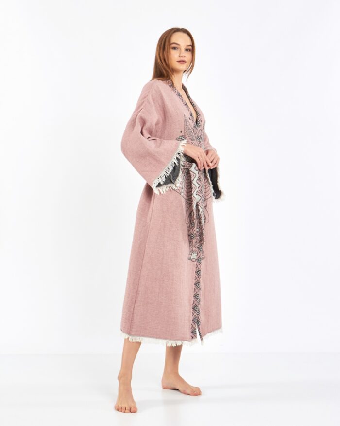 Jacquard Fil Chakra Baby Rosa Kimono Jacquard Fil Chakra Baby Rosa Kimono