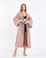 Jacquard Fil Chakra Baby Rosa Kimono