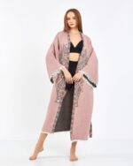 Jacquard Fil Chakra Baby Rosa Kimono