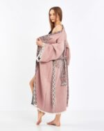 Jacquard Fil Chakra Baby Rosa Kimono
