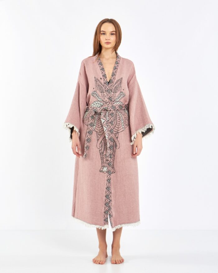 Jacquard Fil Chakra Baby Rosa Kimono Jacquard Fil Chakra Baby Rosa Kimono