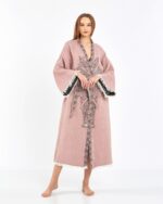 Jacquard Fil Chakra Baby Rosa Kimono