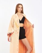 Jakarlı Moon Eye Kavuniçi Kimono