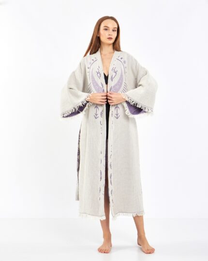 Jacquard Mondauge Lila Kimono