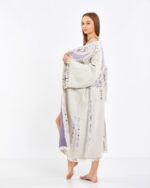 Jakarlı Moon Eye Lila Kimono