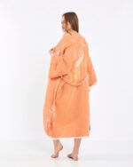 Jakarlı Moon Eye Turuncu Kimono