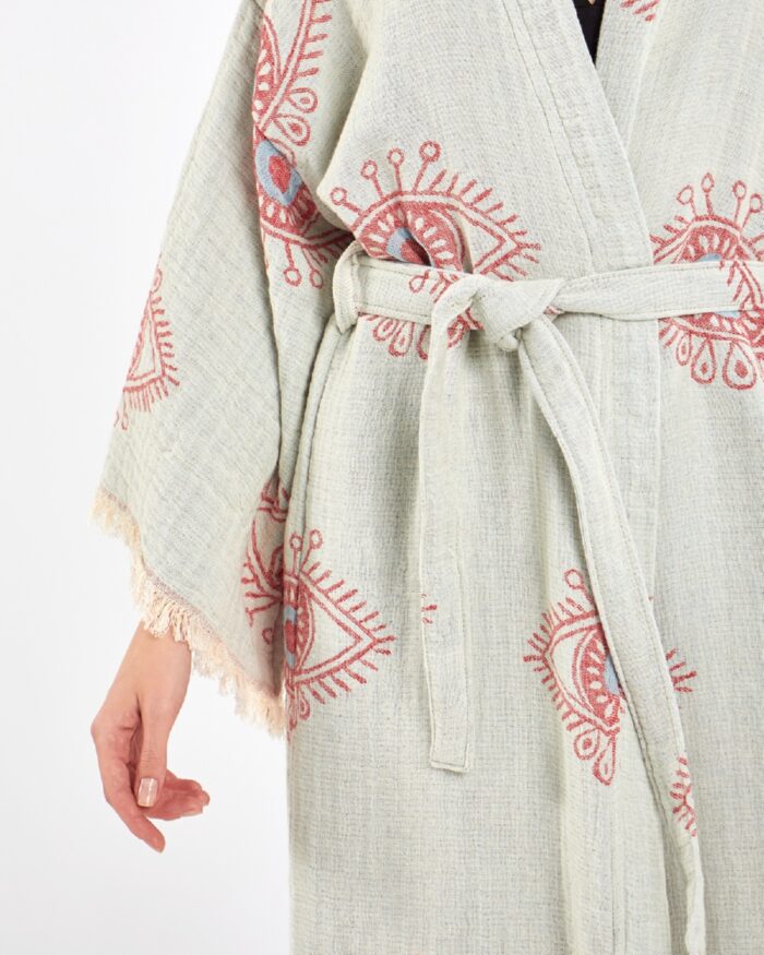 Jakarlı Red Eye Kimono Jakarlı Red Eye Kimono