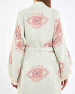 Jakarlı Red Eye Kimono
