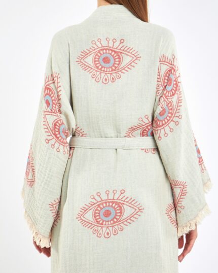 Jakarlı Red Eye Kimono