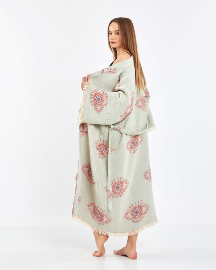 Jakarlı Red Eye Kimono Jakarlı Red Eye Kimono