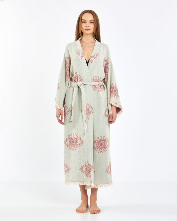 Jakarlı Red Eye Kimono Jakarlı Red Eye Kimono