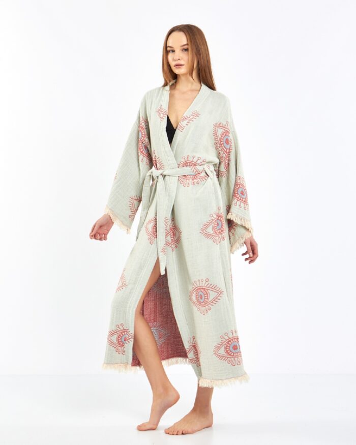 Jakarlı Red Eye Kimono Jakarlı Red Eye Kimono