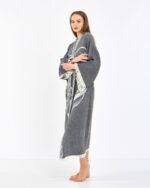 Jakarlı Tiger Antrasit Kimono