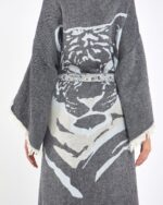 Jakarlı Tiger Antrasit Kimono