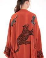 Leopard Kiremit Kimono