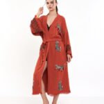Kimono mit Leopardenmuster