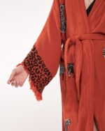 Leopard Kiremit Kimono