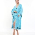 Lotus Eye Baby Blue Kimono