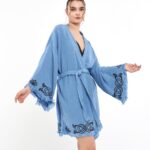Lotus Eye Blue Kimono