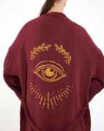 Lotus Eye Bordo Kimono