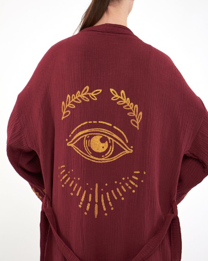 Lotus Eye Bordo Kimono Lotus Eye Bordo Kimono