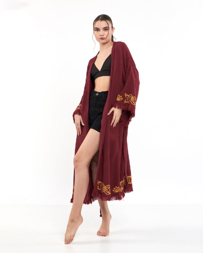 Lotus Eye Bordo Kimono Lotus Eye Bordo Kimono