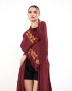 Lotus Eye Bordo Kimono