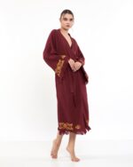 Lotus Eye Bordo Kimono