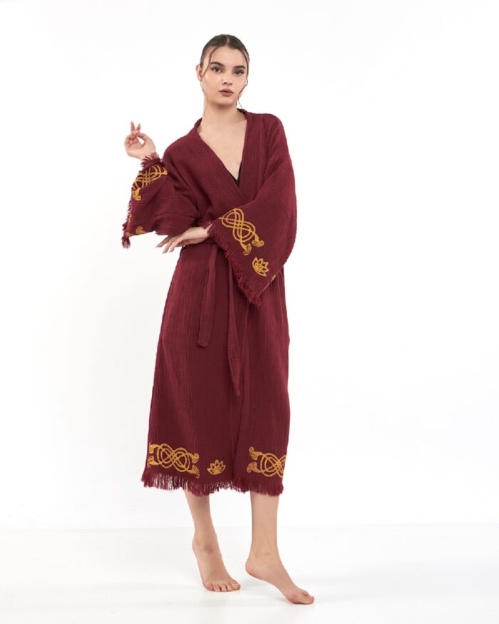 Lotus Eye Bordo Kimono Lotus Eye Bordo Kimono