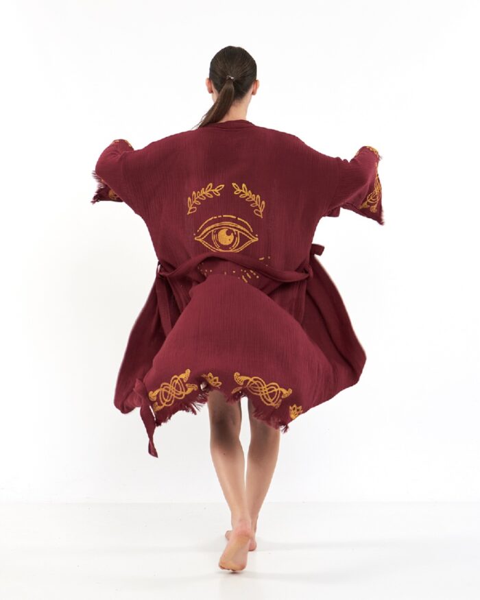 Lotus Eye Bordo Kimono Lotus Eye Bordo Kimono