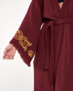 Lotus Eye Bordo Kimono