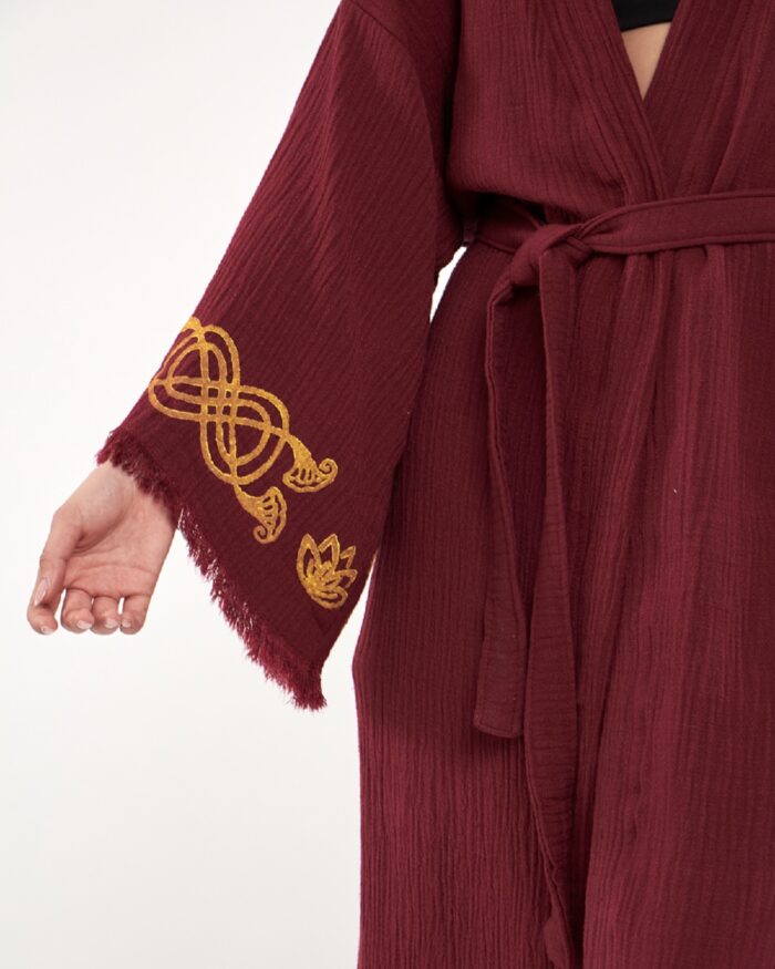 Lotus Eye Bordo Kimono Lotus Eye Bordo Kimono