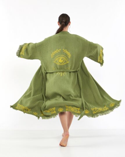 Lotus Eye Yeşil Kimono