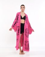 Moon Woman Pink Kimono
