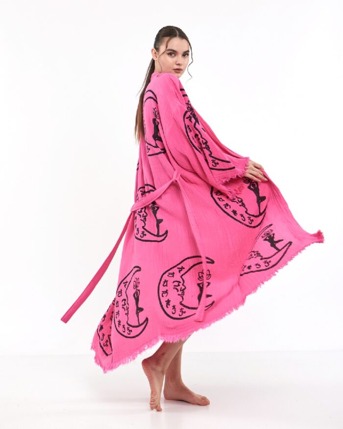 Moon Woman Pink Kimono Moon Woman Pink Kimono