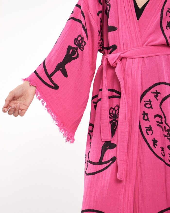 Moon Woman Pink Kimono Moon Woman Pink Kimono