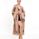 Orange Eye Rose Getrockneter Kimono