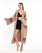 Orange Eye Rose Dried Kimono