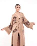 Orange Eye Rose Dried Kimono