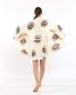 Orange Eye Short Kimono