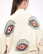Orange Eye Short Kimono