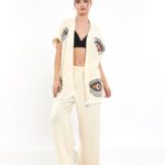 Orange Eye Pantolonlu Müslin Yelek