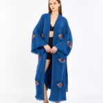 Orange Eye Parliament Blue Kimono