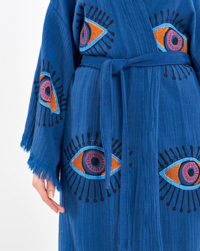 Orange Eye Parlament Mavi Kimono