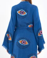Orange Eye Parliament Blue Kimono