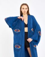 Orange Eye Parliament Blue Kimono