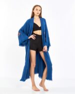 Orange Eye Parliament Blue Kimono