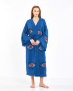Orange Eye Parliament Blue Kimono